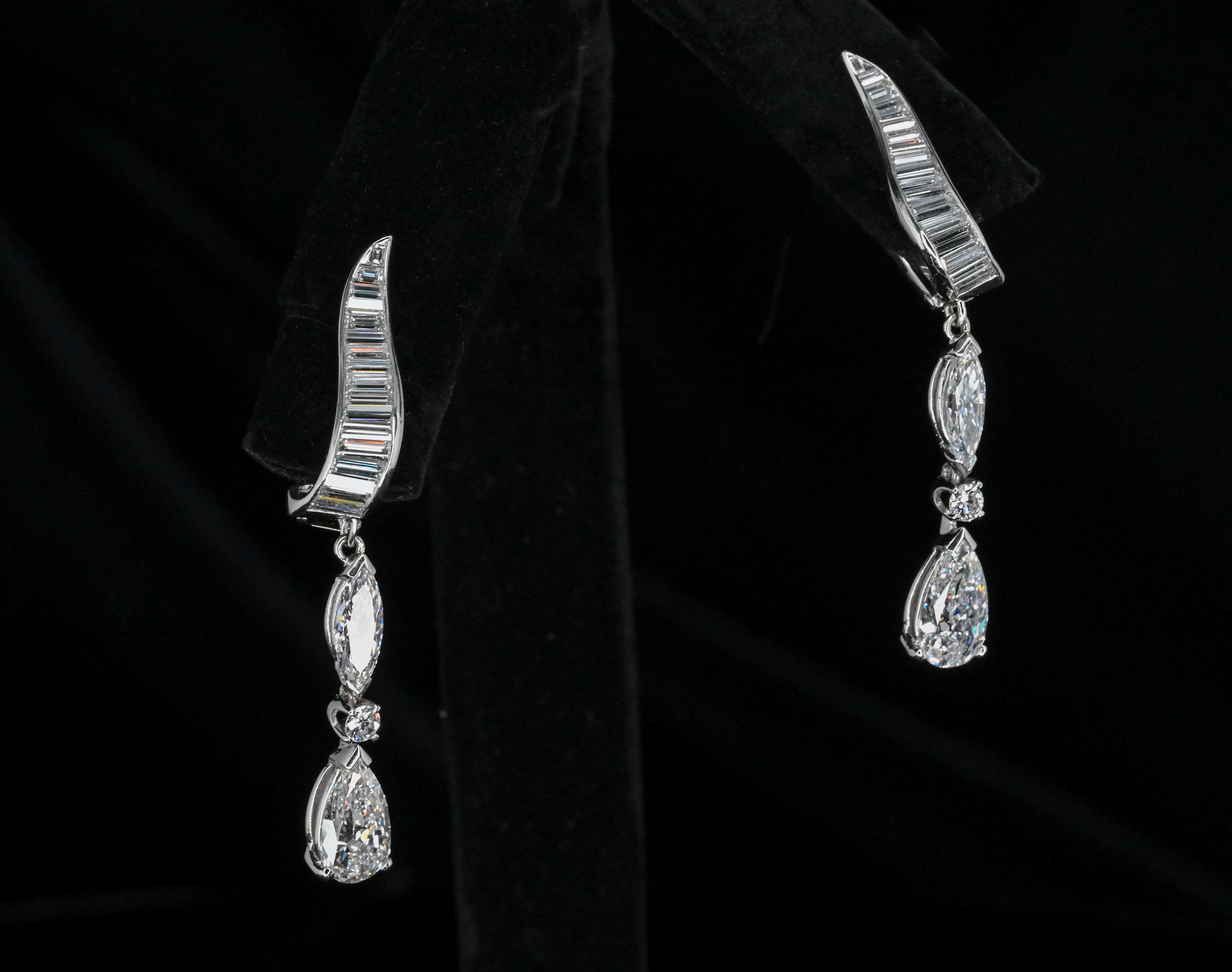 Teardrop Diamond Earrings